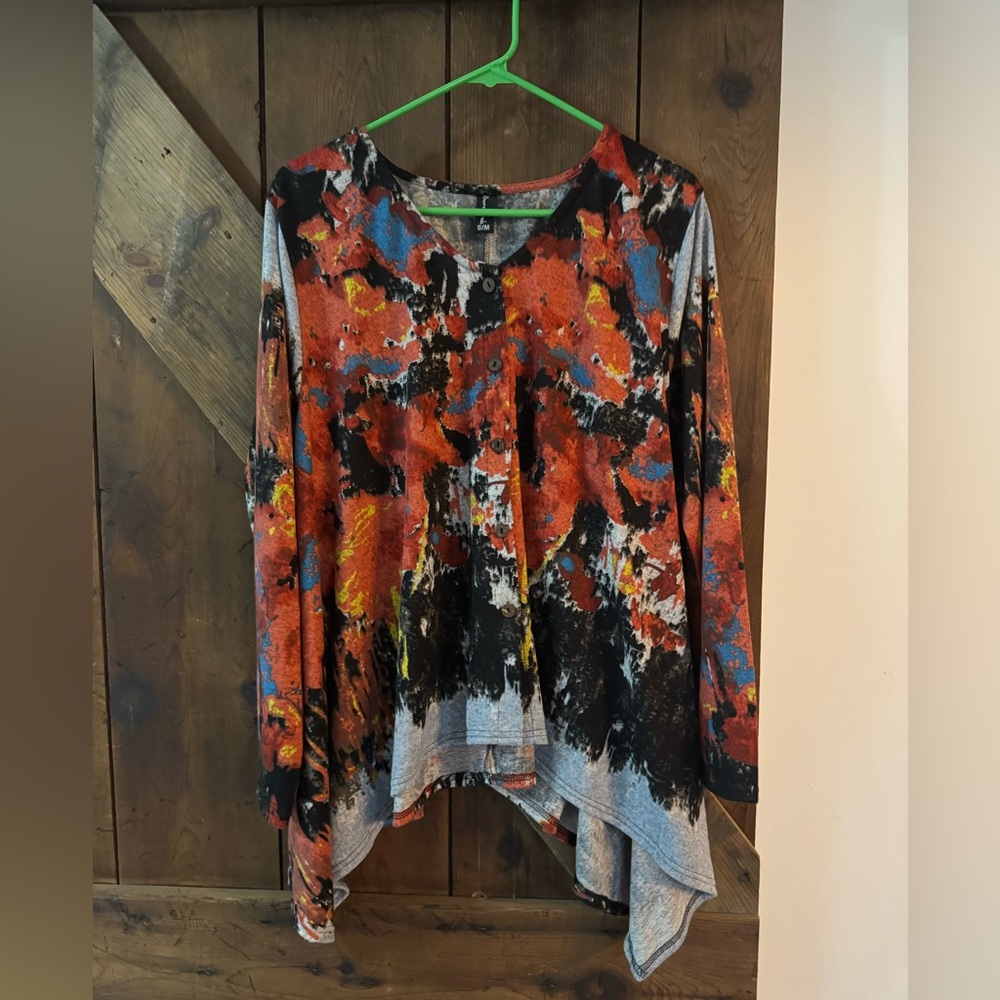 Sacred Threads Multicolor Abstract Blouse